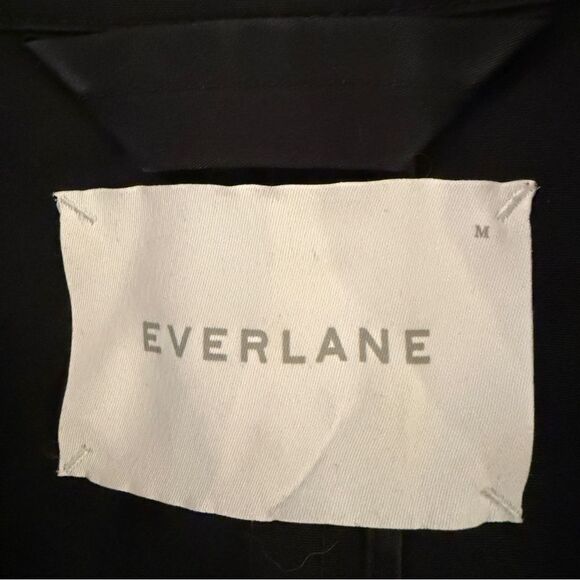 Everlane Black Trench Coat - Picture 4 of 7